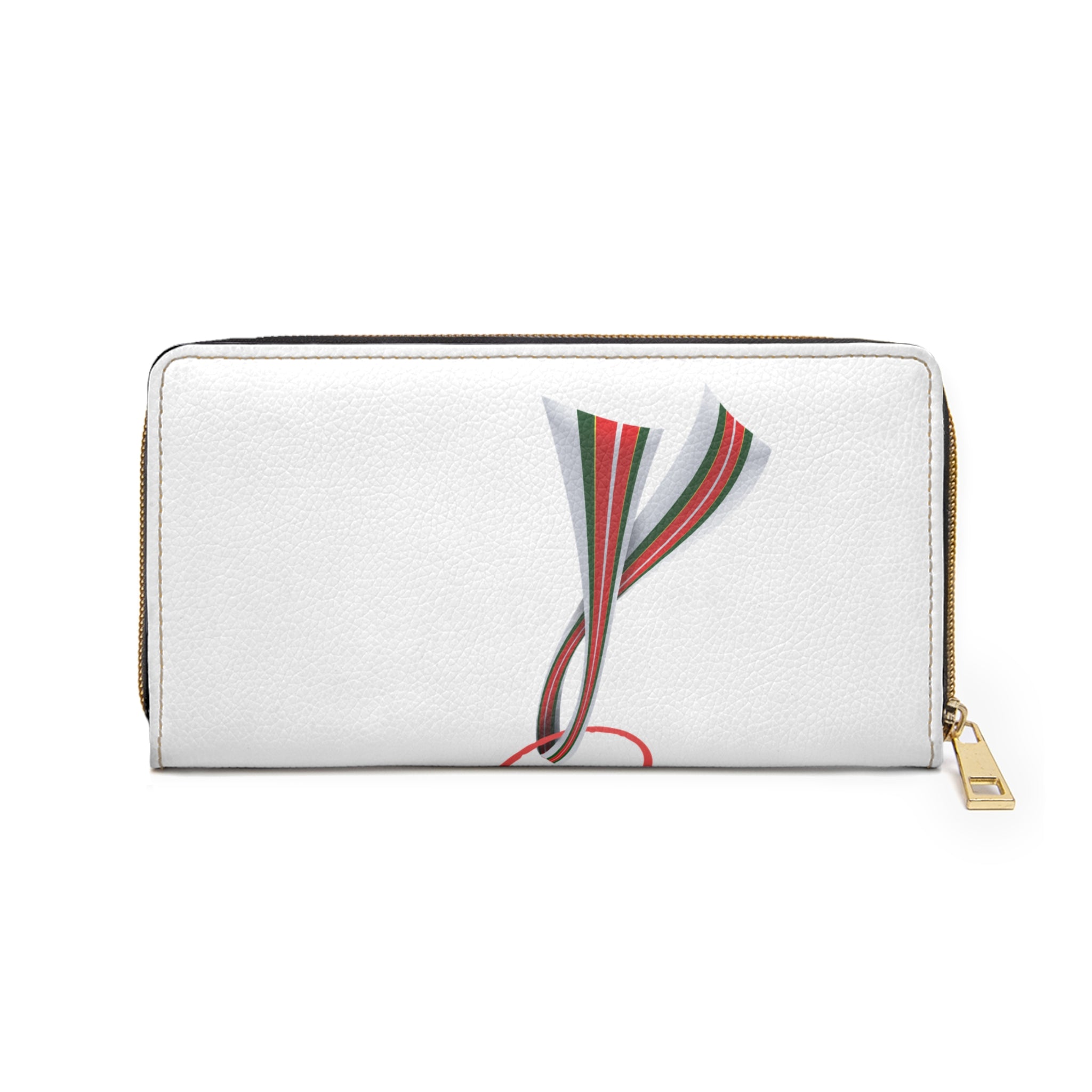 Hornbill Accent Zipper Wallet — Tropical Bird Print Travel Wallet